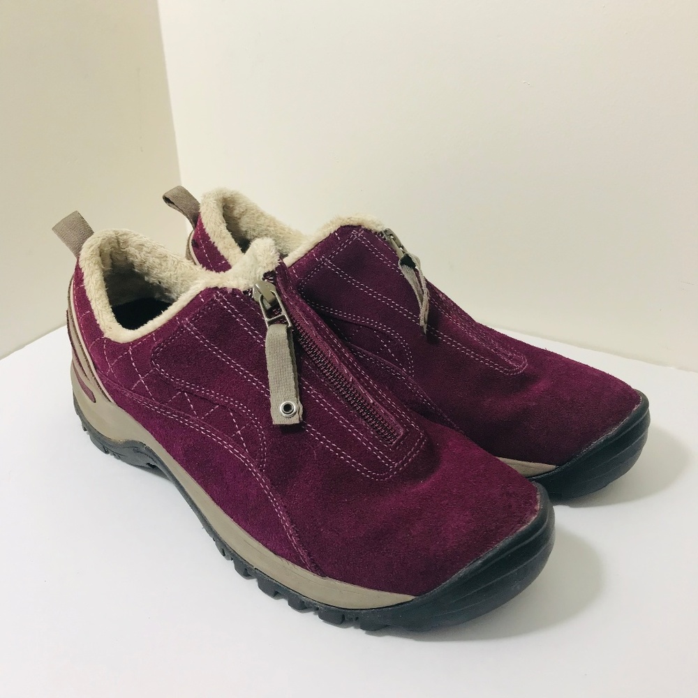 Wolverine Women Sirrus Purple Zip Up Front Shoes